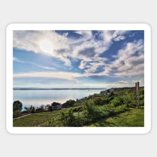 Spring Time at Lake Constance near Meersburg Sticker